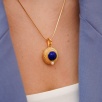 Handmade Silver Necklace with Lapis Lazuli Stone