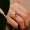 Handmade Design Silver Ring With Lapis Lazuli Stone