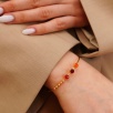 Handmade Silver Bracelet with Agate Stone
