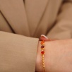 Handmade Silver Bracelet with Agate Stone
