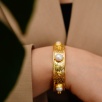 Handmade Design Brass Pearl Bracelet
