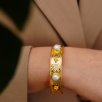 Handmade Design Brass Pearl Bracelet