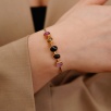 Tourmaline Stone Handmade Silver Bracelet