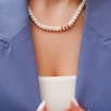 Handmade Design Silver Necklace with Mother of Pearl
