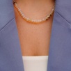 Handmade Design Silver Necklace With Opal Stone