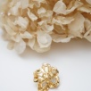 Handmade Silver Brooch with Pearls and Mother-of-Pearl