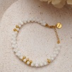 Handmade Design Silver Bracelet With Mother of Pearl Stone