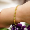 Handmade Design Gold Plated Silver Bracelet Jade Stone