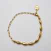 Handmade Design Gold Plated Silver Bracelet