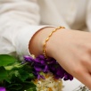 Handmade Design Gold Plated Silver Bracelet