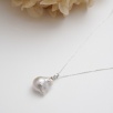 Handmade Gold Plated Silver Necklace With Baroque Pearl