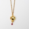 Handmade Gold-Plated Brass Pomegranate Design Necklace