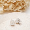 Handmade Design Baroque Pearl Silver Earrings