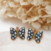 Handmade Butterfly Design Pearl Silver Earrings