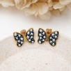 Handmade Butterfly Design Pearl Silver Earrings