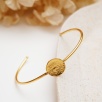 Handmade Brass Bracelet With Historical Coin Design