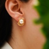Handmade Design Pearl Silver Earrings