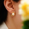 Handmade Design Pearl Silver Earrings