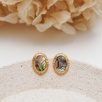 Handmade Design Mother of Pearl Silver Earrings
