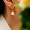 Baroque Pearl Silver Earrings