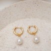 Silver Earrings with Pearls