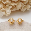 Silver Earrings with Pearl