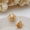 Silver Earrings with Pearl