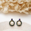 Silver Earrings with Lapis Lazuli and Pearl