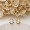 Silver Earrings with Pearls