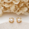 Silver Earrings with Pearls