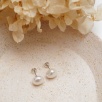 Silver Earrings with Pearls
