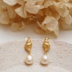 Silver Earrings with Pearls