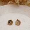 Silver Earrings with Mother-of-Pearl Unicorn Design