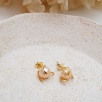 Silver Earrings with Pearls