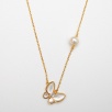 Pearl and Mother of Pearl Silver Necklace