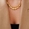 Silver Necklace with Pearls