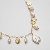 Silver Necklace with Pearls