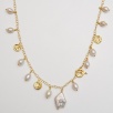 Silver Necklace with Pearls