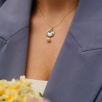 Pearl and Mother of Pearl Silver Necklace
