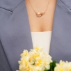 Moon & Star Design Silver Necklace with Pearl and Mother of Pearl