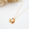 Pearl Silver Necklace with Floral Design