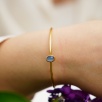 Silver Bracelet with Chalcedony Stone