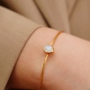Silver Bracelet with Moon Stone
