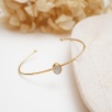 Silver Bracelet with Moon Stone
