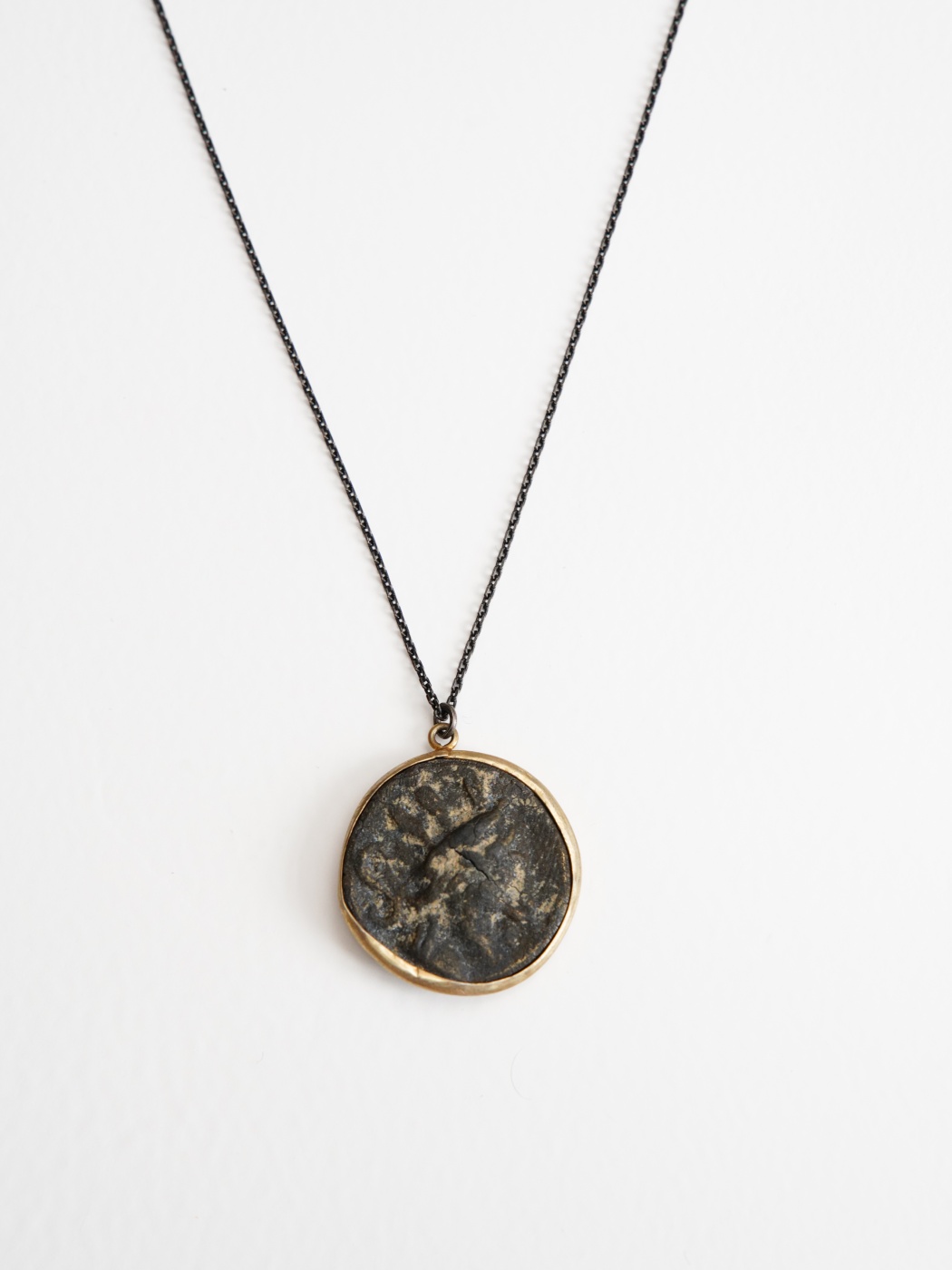 Silver Necklace with Historical Coin Design