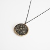 Silver Necklace with Historical Coin Design