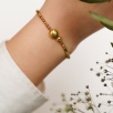 Unakite Silver Bracelet