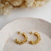 Silver Earrings with Rutile Quartz Stones