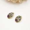Silver Earrings with Amethyst and Moonstone
