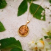 Handmade Design Brass Necklace Historical Coin Design